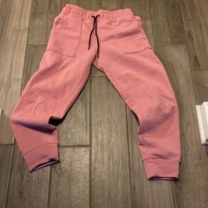 Pink, embroidery, ties, pockets